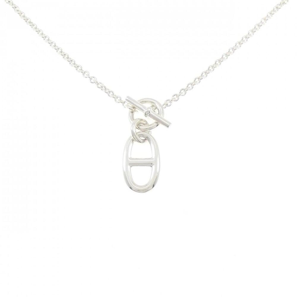 HERMES Silver Necklace